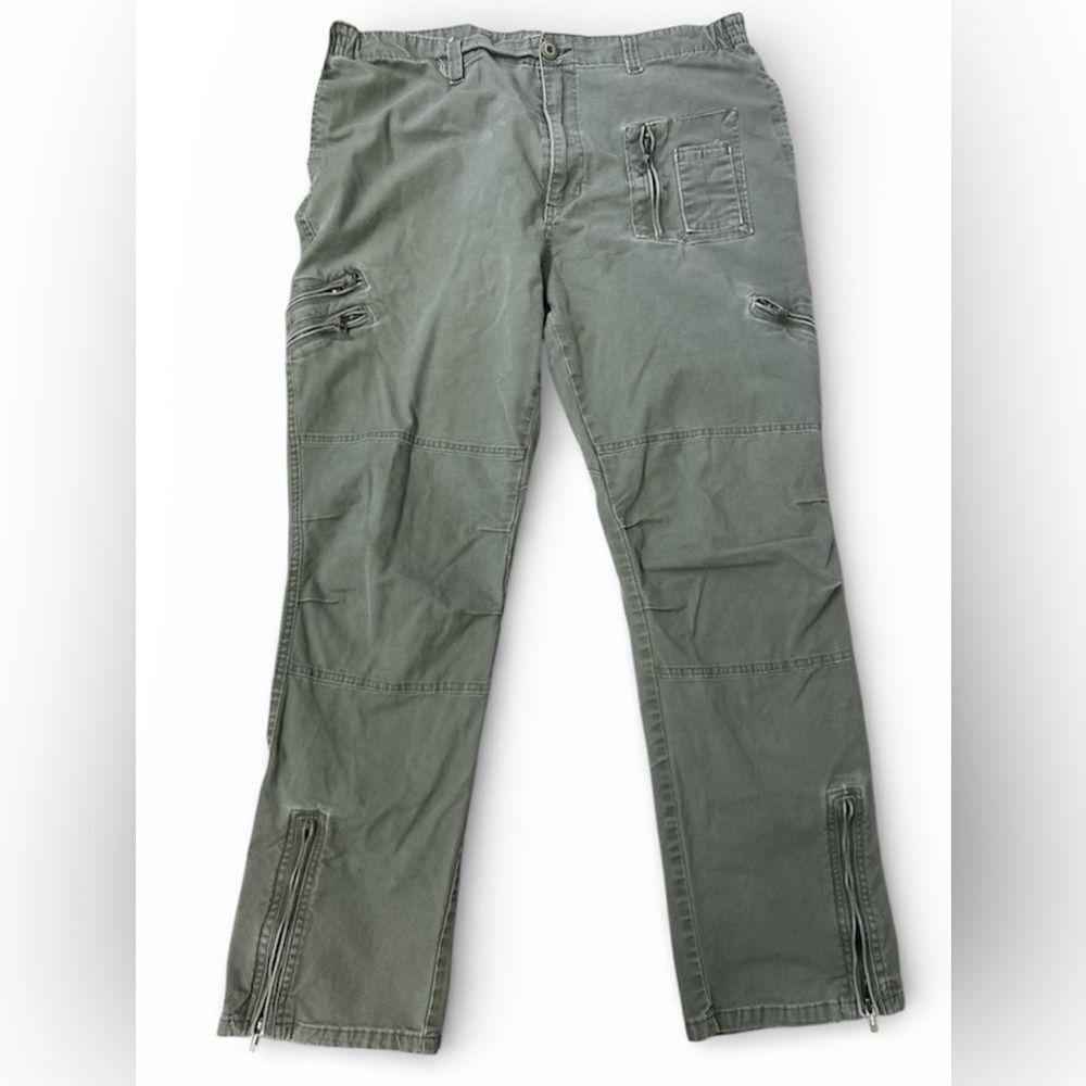 Men’s Green Cargo Utility Pants Size 38